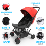 Pyle - JPC18RD , Misc , Portable Folding Baby Stroller - Compact & Portable Stroller