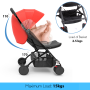 Pyle - JPC18RD.5 , Misc , Portable Folding Baby Stroller - Compact & Portable Stroller