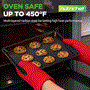 Pyle - NC2TRBLX8 , Kitchen & Cooking , Kitchen Tools & Utensils , 16-Piece Nonstick Cookie Sheet Baking Pan - Professional Quality Kitchen Cooking Non-Stick Bake Trays with Black Coating Inside & Outside