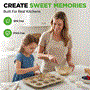 Pyle - BE-NC2TRCP3 , Kitchen & Cooking , Kitchen Tools & Utensils , Kitchen Oven Muffin Baking Pans - Deluxe Non-Stick Cupcake Cookie Sheet Bakeware