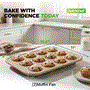 Pyle - BE-NC2TRCP3 , Kitchen & Cooking , Kitchen Tools & Utensils , Kitchen Oven Muffin Baking Pans - Deluxe Non-Stick Cupcake Cookie Sheet Bakeware