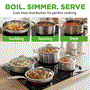 Pyle - NC3PLY8Z , Kitchen & Cooking , Cookware & Bakeware , Kitchenware Pots & Pans Set - Triply Stainless Steel Cookware, Non-Stick Coating Inside and Outside (8-Piece Set)