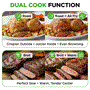 Pyle - NCAFOV32BK ,  , NutriChef 32 Qt Digital Air Fryer Toaster Oven Combo - 1800W, 20-in-1 Countertop, Double-Rack Oven with 360° Air Circulation, Dual Cook & Rotisserie Functions, 20 Presets for Oil-Free Cooking for Healthier Meals