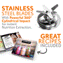 Pyle - NCBL1700 , Kitchen & Cooking , Blenders & Food Processors , Home Kitchen Blender - Digital Countertop Blender with Pulse Blend, Adjustable Time & Speed Settings