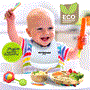 Pyle - NCBPS19 , Baby , Rainbow Dinnerware Set with Bibs for Kids