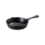 Pyle - NCCI26 , Kitchen & Cooking , Cookware & Bakeware , 6.1’’ Round Fry Pan - Pre-Seasoned Cast Iron Skillet and Non-stick Cooking Pan