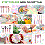 Pyle - NCCW54PNK , Kitchen & Cooking , Cookware & Bakeware , 54-Piece  Home Kitchen Cookware, Kitchen Tools, and Bakeware Set - High-Quality Ceramic Kitchenware Pots and Pans (Blush Pink)