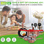 Pyle - NCCWA13BR.7 , Kitchen & Cooking , Cookware & Bakeware , Kitchenware Pots & Pans - Stylish Kitchen Cookware Set, Non-Stick (13-Piece Set)