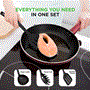 Pyle - NCCWA13RD.7 , Kitchen & Cooking , Cookware & Bakeware , Kitchenware Pots & Pans - Stylish Kitchen Cookware Set, Non-Stick (13-Piece Set)