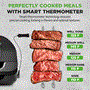 Pyle - NCDHKNJ01 , Kitchen & Cooking , Air Fryers , Smart Griller with Air Frying Combo - Includes Searing, Removable Grill Gate, Crisper Basket, Cooking Pot, and Smoke Control System