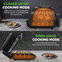 Pyle - NCDHKNJ01 , Kitchen & Cooking , Air Fryers , Smart Griller with Air Frying Combo - Includes Searing, Removable Grill Gate, Crisper Basket, Cooking Pot, and Smoke Control System