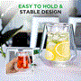 Pyle - NCGCP20.5 , Kitchen & Cooking , Kitchen Tools & Utensils , 2 Pcs. Double-Wall Insulated Glasses - Clear Glass Cups, 8 Ounces Each