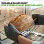 Pyle - NCGL3LF , Home and Office , Storage - Organization , 3 Sets High Borosilicate Glass Loaf Pan with Cover - Grip Handles for Easy Carry from Hot Oven To Table, BPA-Free