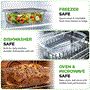 Pyle - NCGL3LF , Home and Office , Storage - Organization , 3 Sets High Borosilicate Glass Loaf Pan with Cover - Grip Handles for Easy Carry from Hot Oven To Table, BPA-Free