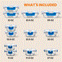 Pyle - NCGLBU.5 , Home and Office , Storage - Organization , 24-Piece Superior Glass Food Storage Containers Set - Stackable Design with Newly Innovated Hinged BPA-free Locking lids (Blue)