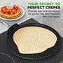 Pyle - NCHAC45 , Kitchen & Cooking , BBQ & Grilling , 12’’ Hard-Anodized Nonstick Crepe Pan - Dishwasher Safe Nonstick Round Crepe Pan