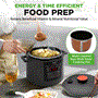 Pyle - NCHS60ZB , Kitchen & Cooking , Air Fryers , 6 QT Electric Pressure Cooker - 9 Function Digital Countertop with Preset Cooking Modes, Adjustable Time & Temp Settings  (Black)