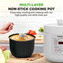 Pyle - NCHS60ZW , Kitchen & Cooking , Air Fryers , 6 QT Electric Pressure Cooker - 9 Function Digital Countertop with Preset Cooking Modes, Adjustable Time & Temp Settings  (White)