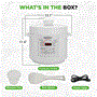 Pyle - NCHS60ZW , Kitchen & Cooking , Air Fryers , 6 QT Electric Pressure Cooker - 9 Function Digital Countertop with Preset Cooking Modes, Adjustable Time & Temp Settings  (White)