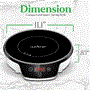 Pyle - NCIT1S.3 , Kitchen & Cooking , Cooktops & Griddles , Portable Single Burner Induction Cooktop - Electronic Plug-in Flameless Burner Design with Digital Display and Warmer Hot Plate, Auto Shut Off Function