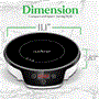 Pyle - NCIT2S.5 , Kitchen & Cooking , Cooktops & Griddles , Portable Single Burner Induction Cooktop - Electronic Plug-in Flameless Burner Design with Digital Display, Auto Shut Off Function