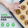 Pyle - NCLG1BD.5 , Kitchen & Cooking , Cookware & Bakeware , Non-stick Mega Bake Pan - Stylish Metallic Coating, Dishwasher Safe and PFOA, PFOS, PTFE Free