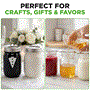 Pyle - NCMSJ16 , Home and Office , Storage - Organization , 16 Pcs. Glass Mason Jars with Regular Lids and Bands, DIY Magnetic Spice Jars, Ideal for Meal Prep, Jam, Honey, Wedding Favors, and more