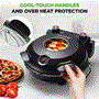 Pyle - NCPZTP120BK , Kitchen & Cooking , Ovens & Cookers , Countertop Pizza Maker - Electric Pizza Oven with Temperature Controls, Window and Thermometer (Black)