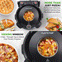 Pyle - NCPZTP120BK , Kitchen & Cooking , Ovens & Cookers , Countertop Pizza Maker - Electric Pizza Oven with Temperature Controls, Window and Thermometer (Black)
