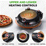 Pyle - NCPZTP120BK , Kitchen & Cooking , Ovens & Cookers , Countertop Pizza Maker - Electric Pizza Oven with Temperature Controls, Window and Thermometer (Black)