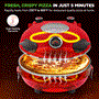 Pyle - NCPZTP120RD , Kitchen & Cooking , Ovens & Cookers , Countertop Pizza Maker - Electric Pizza Oven with Temperature Controls, Window and Thermometer (Red)