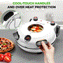 Pyle - NCPZTP120WT , Kitchen & Cooking , Ovens & Cookers , Countertop Pizza Maker - Electric Pizza Oven with Temperature Controls, Window and Thermometer (Ivory White)