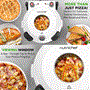 Pyle - NCPZTP120WT , Kitchen & Cooking , Ovens & Cookers , Countertop Pizza Maker - Electric Pizza Oven with Temperature Controls, Window and Thermometer (Ivory White)