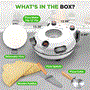 Pyle - NCPZTP120WT , Kitchen & Cooking , Ovens & Cookers , Countertop Pizza Maker - Electric Pizza Oven with Temperature Controls, Window and Thermometer (Ivory White)
