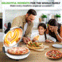 Pyle - NCPZTP120WT , Kitchen & Cooking , Ovens & Cookers , Countertop Pizza Maker - Electric Pizza Oven with Temperature Controls, Window and Thermometer (Ivory White)