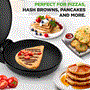 Pyle - NCSW837BLACK , Kitchen & Cooking , Ovens & Cookers , Countertop Pizza Maker - Non-Stick Electric Pizza Oven with Cool Touch Handle and Uplift Function, Includes Spatula (Black)