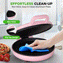 Pyle - NCSW837PINK , Kitchen & Cooking , Ovens & Cookers , Countertop Pizza Maker - Non-Stick Electric Pizza Oven with Cool Touch Handle and Uplift Function, Includes Spatula (Pink)