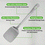 Pyle - NCUTLSSET10 , Kitchen & Cooking , Kitchen Tools & Utensils , 10 Pcs. Stainless Steel Kitchen Utensils Set  - Nonstick & Heat Resistant with High-Quality SS Utensil Holder, Spoon, Slotted Spoon, Turner, Slotted Turner, Ladle, Pasta Server, Server, Food Tong, Masher and Whisk