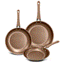 Pyle - NCW14FP3S , Kitchen & Cooking , Cookware & Bakeware , 3 Pcs. Fry Pan Set - High-Quality Non-Stick Basic Kitchen Cookware Set  (Compatible with Models: NCCW14S and NCCW20S)