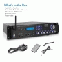 Pyle - CA-P3001BT , Sound and Recording , Amplifiers - Receivers , Bluetooth Hybrid Amplifier Receiver - Home Theater Pre-Amplifier with Wireless Streaming Ability w/ Digital Optical/Coax, MP3/USB/SD/AUX/FM/AM Radio (3000 Watt)