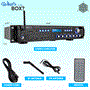 Pyle - P3201BT , Sound and Recording , Amplifiers - Receivers , Bluetooth Hybrid Amplifier Receiver - Pro Audio Multi-Channel Stereo Pre-Amplifier with USB Charge & Digital Optical/Coax, MP3/USB/SD Readers, FM/AM Radio, Rack Mount (3000 Watt)