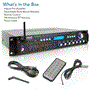 Pyle - P3201BT , Sound and Recording , Amplifiers - Receivers , Bluetooth Hybrid Amplifier Receiver - Pro Audio Multi-Channel Stereo Pre-Amplifier with USB Charge & Digital Optical/Coax, MP3/USB/SD Readers, FM/AM Radio, Rack Mount (3000 Watt)