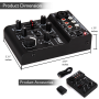 Pyle - PAD15MXU , Sound and Recording , Mixers - DJ Controllers , 3-Channel USB Audio/Sound Mixer Recording Interface with Built-in Rechargeable Battery