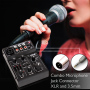 Pyle - PAD15MXU , Sound and Recording , Mixers - DJ Controllers , 3-Channel USB Audio/Sound Mixer Recording Interface with Built-in Rechargeable Battery