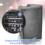 Pyle - padh15bta , Sound and Recording , PA Loudspeakers - Cabinet Speakers , 15’’ Stage & Studio Speaker - Bluetooth PA Monitor Loud-Speaker System with MP3/USB/SD Playback (1400 Watt)