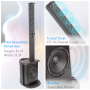 Pyle - padhusb8 , Sound and Recording , PA Loudspeakers - Cabinet Speakers , Pro Audio Digital Speaker Tower Amplifier - Surround Sound Bluetooth Speaker, Full Range Stereo (400 Watt)
