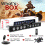Pyle - PATVSB4700 , Sound and Recording , SoundBars - Home Theater , 46" Wide Aluminum Alloy Sound Bar Speaker System w AUX/BT/USB/RGB Lights and Remote Control, 8 x 30 Watts