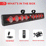 Pyle - PATVSB4700 , Sound and Recording , SoundBars - Home Theater , 46" Wide Aluminum Alloy Sound Bar Speaker System w AUX/BT/USB/RGB Lights and Remote Control, 8 x 30 Watts
