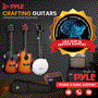 Pyle - PBJ140.5 , Musical Instruments , Banjo - Ukulele , 5-String Banjo with White Pearl Color Plastic Tune Pegs & High-Density Man-made Wood Fretboard and Accessory Kit (Redburst)