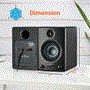 Pyle - PBKSP33BK , Sound and Recording , SoundBars - Home Theater , Desktop Bluetooth Bookshelf Speakers - HiFi Studio Monitor Computer Desk Stereo Speaker System, Black (300 Watt)